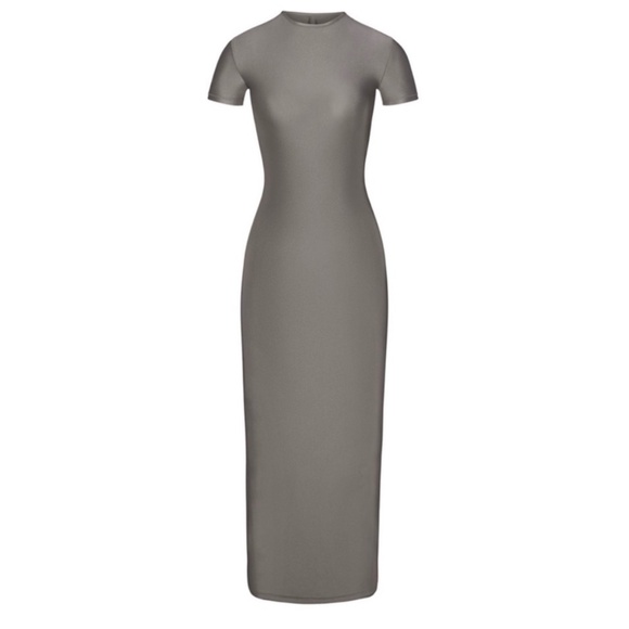 Skims Grey Metallic Dress - Picture 1 of 5